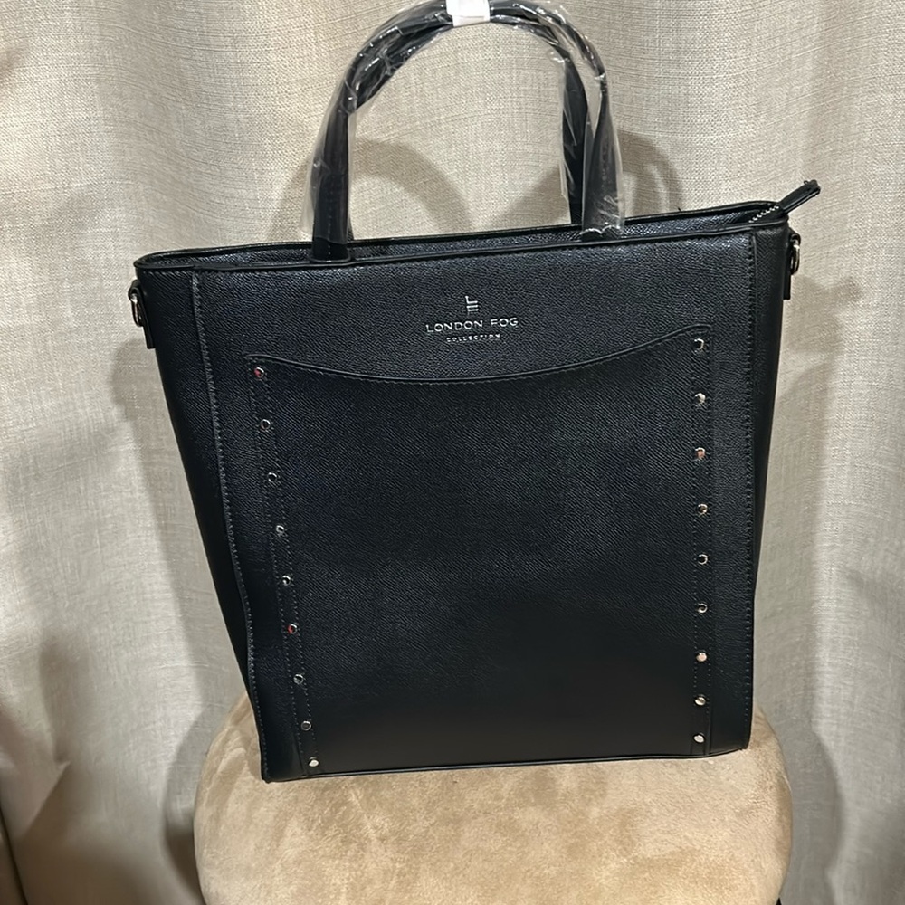 NWT London Fog cross body Caviar Book Bag